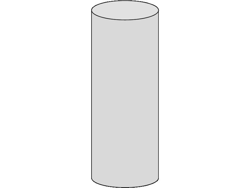 Borne/plot cylindrique en béton architectonique 