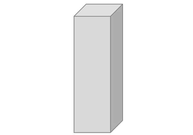 Palissade en béton architectonique 20 x 14cm